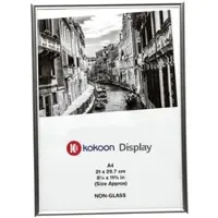 Kokoon Bilderrahmen A4, PVC silber, 21x29.7x1.7 cm