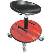 Mey chair Hocker »A1S« inkl. Toolbox und Traktorsitz silber