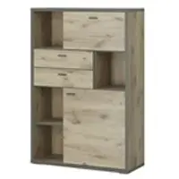 Uno Highboard Orlando , holzfarben , Maße (cm): B: 96 H: 141 T: 38.0
