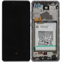 Samsung LCD-Kompletteinheit inkl. Akku für Galaxy A72 A725F, violett