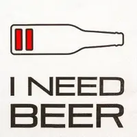 Home Fashion , I need Beer, Lunch-Servietten aufgefaltetes Maß 33 cm x 33 cm, im Viertelfalz, 20 Stück pro Pack, 12 Pack pro Karton