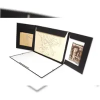 Clairefontaine 5x Zeichenmappe Kraft, Gummizugverschluss und 3 Klappen, 32x45 cm für A3+ - Schwarz 48605C