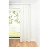 Ondeco Schlaufenschal Stream Gardinen Blickdicht Vorhang Schlafzimmer 1er Set Farbe: Weiß, Größe: 135x300 cm