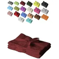 EXKLUSIV HEIMTEXTIL 4 x Handtuch 500 g/m2 50 x 100 cm Bordeaux