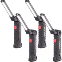 Pearl 4er-Set COB-LED-Arbeitsleuchten mit 360° schwenkbarem Hals