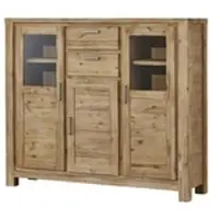 Woodford Highboard Borneo , holzfarben , Maße (cm): B: 160 H: 140 T: 45.0