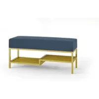 Möbel Kraft Polsterbank Mello , blau , Maße (cm): B: 100 H: 45
