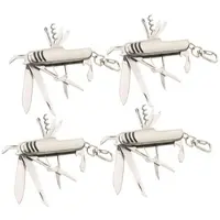 Pearl 4er-Set 11in1-Multifunktions-Taschenmesser aus Edelstahl