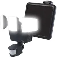 Autre 3-fach-Solar-LED-Fluter für außen, PIR-Sensor, 1,6-W-Panel, 3.600 lm