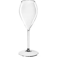 Monouso - Sektflöte für Wein Wiederverwendbar Durable Tritan Transparent 240ml (1 Stück)