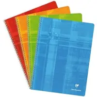 Clairefontaine 10x Spiralbuch 24x32 cm, 50 Blatt 90g, französische Lineatur Seyès - Sortiert 8341C