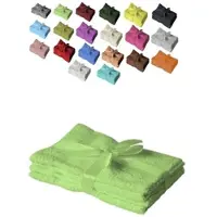 EXKLUSIV HEIMTEXTIL 4 x Handtuch 500 g/m2 50 x 100 cm Apfelgrün