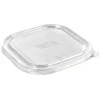 Biopak DUNI Deckel für Box Brick transparent, large 199187 , 1 Karton = 8 x 40 Stück,1200 ml