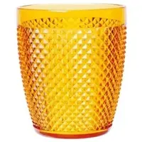 Excelsa Set Von 6 Wasserglas Diamond Plastik 40 Cl Gelb