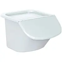 BRB-Lagertechnik BRB Zutatenspender, 15 Liter, LxBxH 440 x 400 x 280 mm, Behälter weiß, Deckel weiß, PP