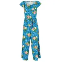 Blutsgeschwister Jumpsuit Hula Moo Moo - tropical hibiscus leo XL