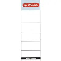 Herlitz Einsteckrückenschild breit VE=150x10 Stück weiß