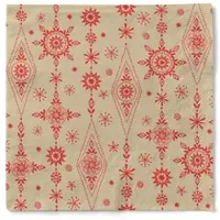 Sovie HORECA Weihnachtsserviette Brigitte in Sand-Rot aus Tissue 33 x 33 cm, 3-lagig, 100 Stück
