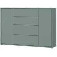 Möbel Kraft Sideboard Bolognano , grün , Maße (cm): B: 144,2 H: 99,1 T: 34.9
