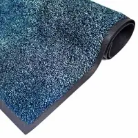 M&A Matting Baumwollmatte Bartex, Schmutzfangmatte mit Baumwolle, blau 7453180120150 , Maße (B x L): 80 x 120 cm