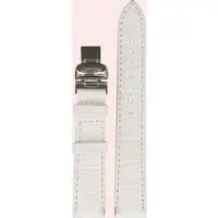 Certina - Leder Ds Podium Lady Lederband Weiss 16/14mm C600014485 - alligator-prägung,kalb,weiß