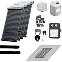 WOLF-Garten WOLF Solaranlage mit 4 Stk. CRK Kollektoren, SM2-2 Regelung und Zubehör zur solaren Nachrüstung - 2484854F49