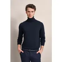 Bugatti Rollkragenpullover aus 100 % Merinowolle