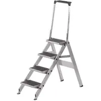 Krause Klapptritt mit Bügel, aluminium, 4 Stufen
