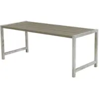 Meingartenversand.de Planken Gartentisch in 4 Varianten aus Kiefer/Fichten oder Thermoholz und Gestell aus feuerverzinktem Stahl in Größe 186 x 77 x 72 cm