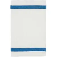 Feiler Handtücher Exclusiv mit Chenillebordüre Gästetuch 30x50 cm | jeansblau - blau