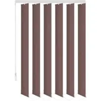 KS Handel 24 Lamellenvorhang Schiebevorhang fertiges Komplettsystem (braun, 150x180 cm)