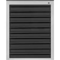 Proregal Schubladenschrank Kobra mit 10 Schubladen + Gummiauflage | HxBxT 90x71x55cm | Lichtgrau/Anthrazitgrau