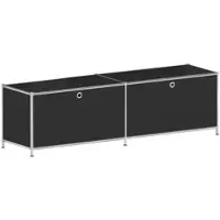 Viasit Sideboard »System 4« - 2 geschlossene Fächer (quer) schwarz, 152.9x40.4 cm