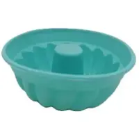 BURI 12x Mini Gugelhupfform 12er Set Blau Napfkuchen Rühr Rund Marmor Backen
