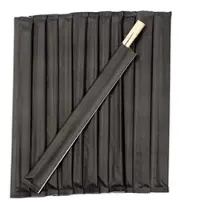 Daybays 500 Stk. Essstäbchen aus Bambus Stäbe 23cm (Chopsticks) Schwarz