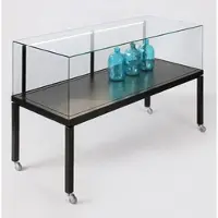 JTF-Vitrinen Breite Haubenvitrine Tischvitrine mit hoher Glashaube Dialog DLG-49T