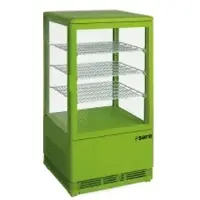 Saro Mini-Umluftkühlvitrine SC 70, 68 Liter 330-10041 , Farbe: grün