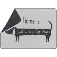 David Fussenegger Hundedecke 'Dackel home is...' 70 x 90 cm Filz