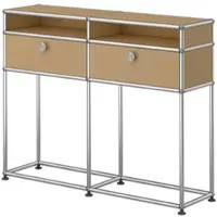 USM United Soft USM Haller Beistellmöbel mit 2 Klapptüren und 2 offenen Fächern Beige