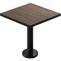GGM Möbel BML | Bistro Tisch | 60 x 60 x 74,5 cm | Quadratisch | Schwarzer Rand | Light Wenge / Schwarz