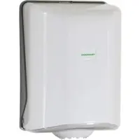 Sanismart Handtuchrollenspender Kunststoff Weiß 31 x 22 cm Innenabzug