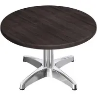 GGM Möbel WBC | Jamaika Loungetisch | Ø:H 70 x 40 cm | Wenge / Aluminium | Zusatzgewicht