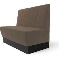 GGM Möbel Meyer S | Gastrobank | B:H 160 x 100 cm | Taupe | Schräg Gestreift | Samt