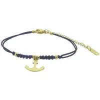 HAFENKLUNKER - HARMONY TEXTIL Armband / gold - blau