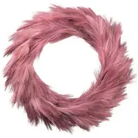 Creativ Green künstliche Pflanze Reedkranz, 58cm, altrosa