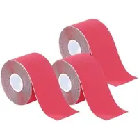 Newgen medicals Kinesiologie-Tape aus Baumwollgewebe, 3er-Set, rot