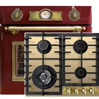 Kaiser Herd-set / Elektro Einbau Backofen EH 6355 RotEm 67L + KCG 6335 ElfEm Gaskochfeld 60cm