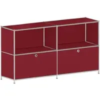 Viasit Sideboard »System 4« rot, 152.9x80.6x40.4 cm