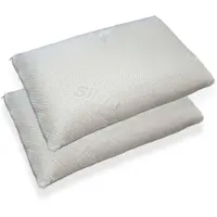 Talamo Italia Dmora Kopfkissen Vergine, Ergonomisches Kissen „Seife“ aus perforiertem Memory-Schaum, 100 % hergestellt in Italien, 71h41h15 cm, 2er-Set