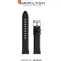 Hamilton - Kautschukarmband 20mm/18mm H690.823.103 - schwarz